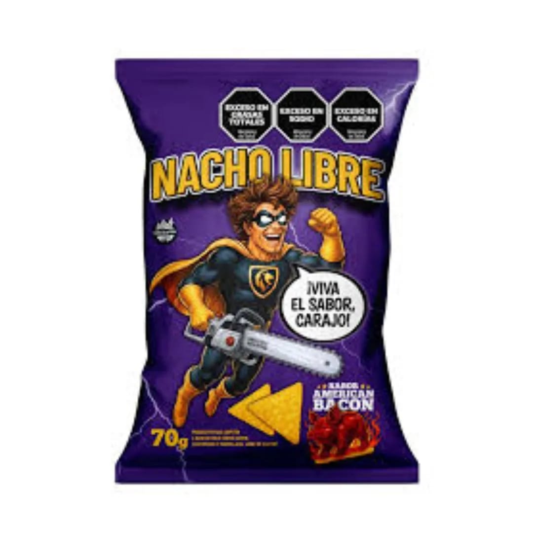 ANTOJITOS - NACHOS LIBRES Sabor American Bacon 70gr