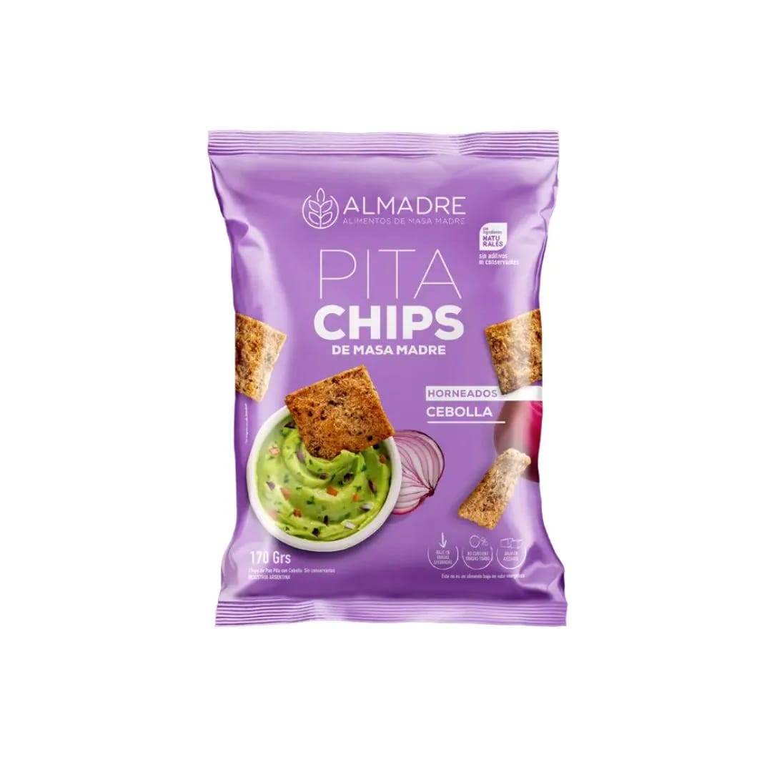 ALMADRE - PitaChips Masa Madre CEBOLLA x 170gr