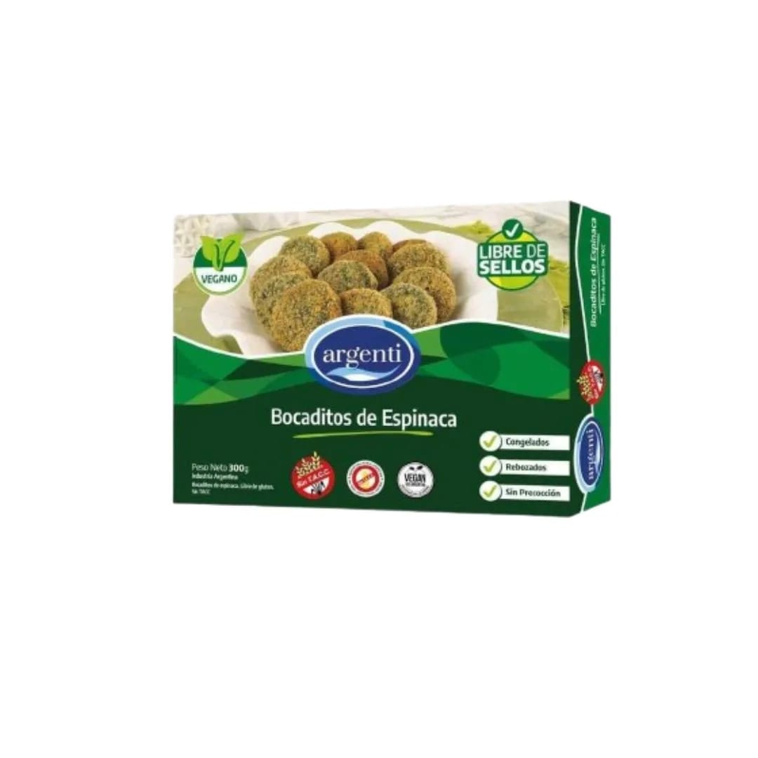 ARGENTI - Bocaditos de Espinaca s/gluten x 300grs.