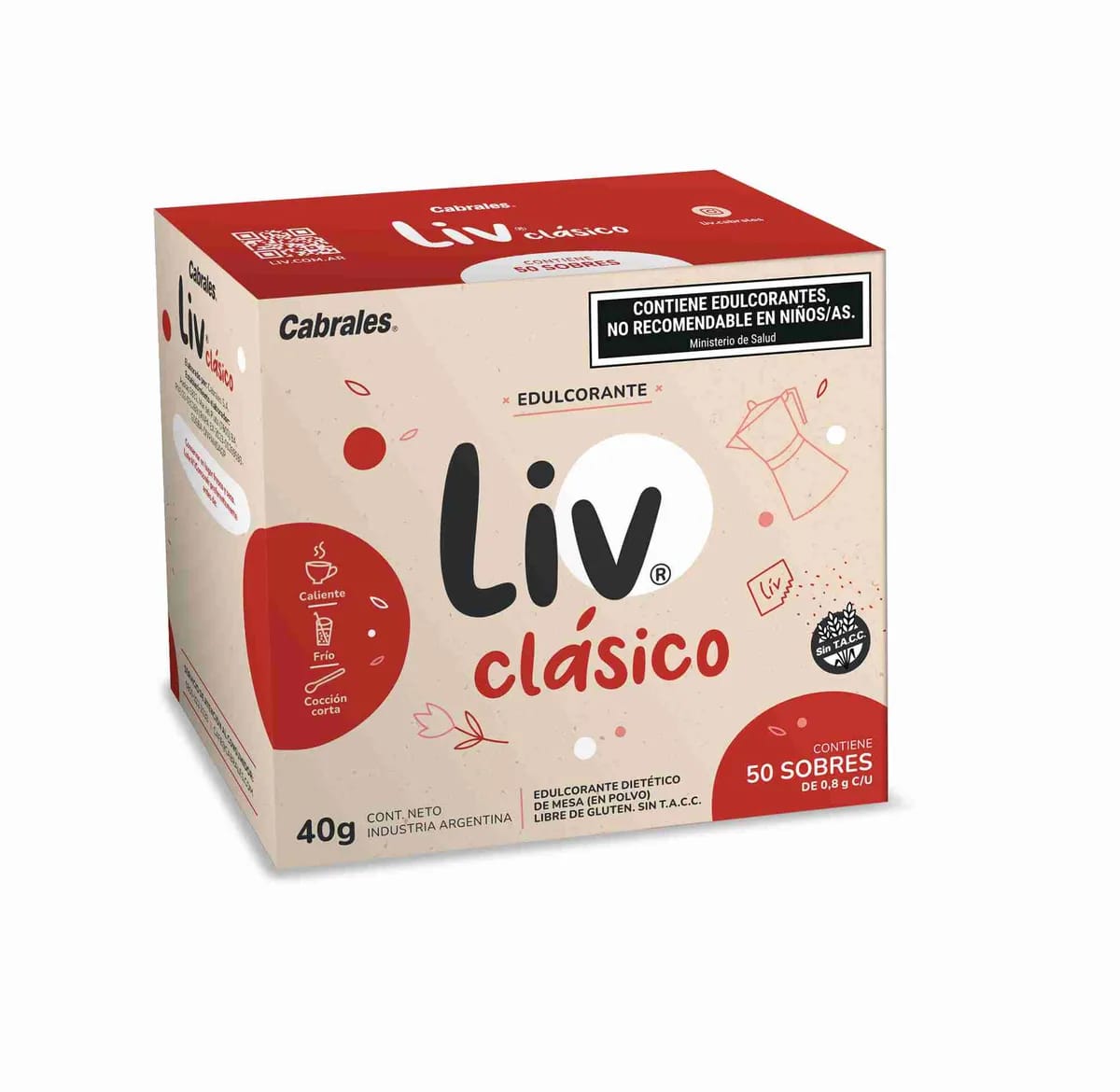LIV - Edulc clasico caja 50 sob x 0.8 gr 