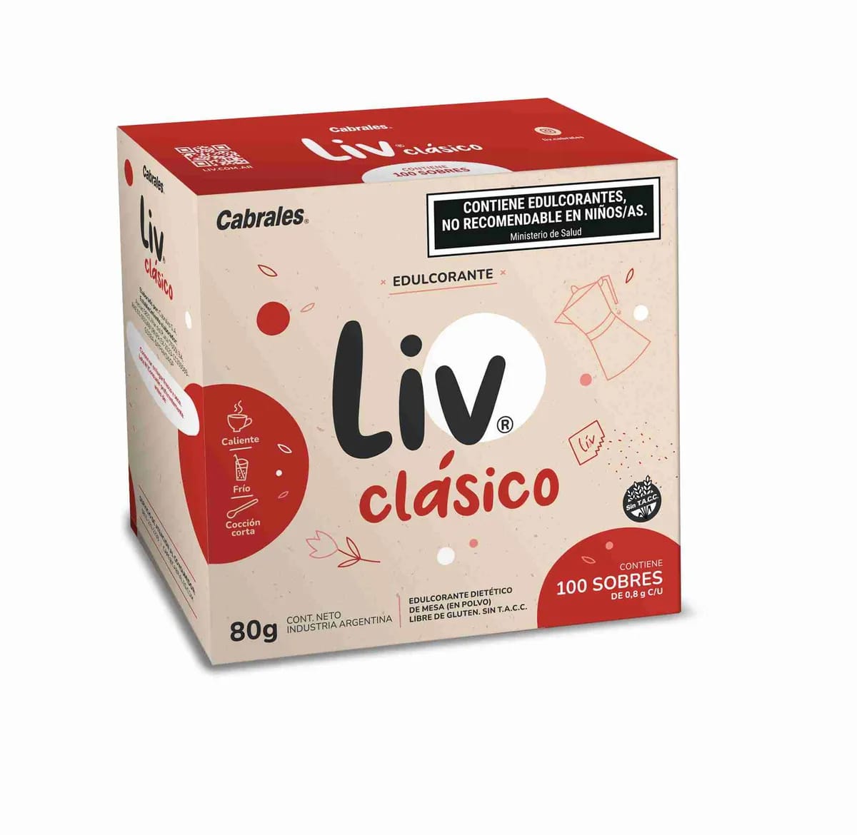 LIV - Edulc clasico caja 100 sob x 0.8gr