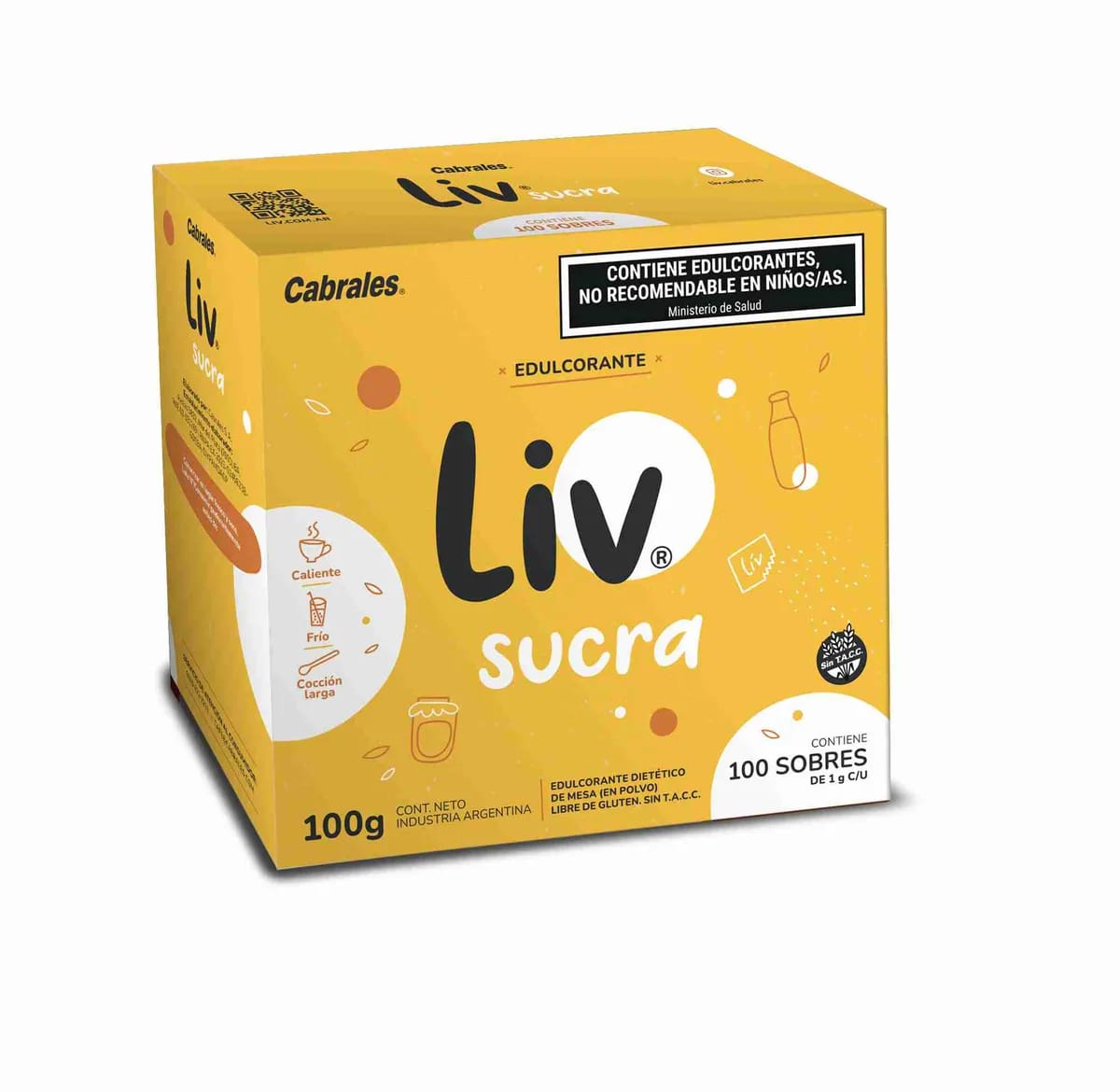 LIV - Edulc sucralosa caja 100 unid x 1g