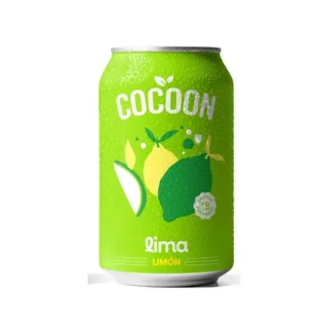 COCOON - Gaseosa con probioticos LIMA-LIMON 354ml.