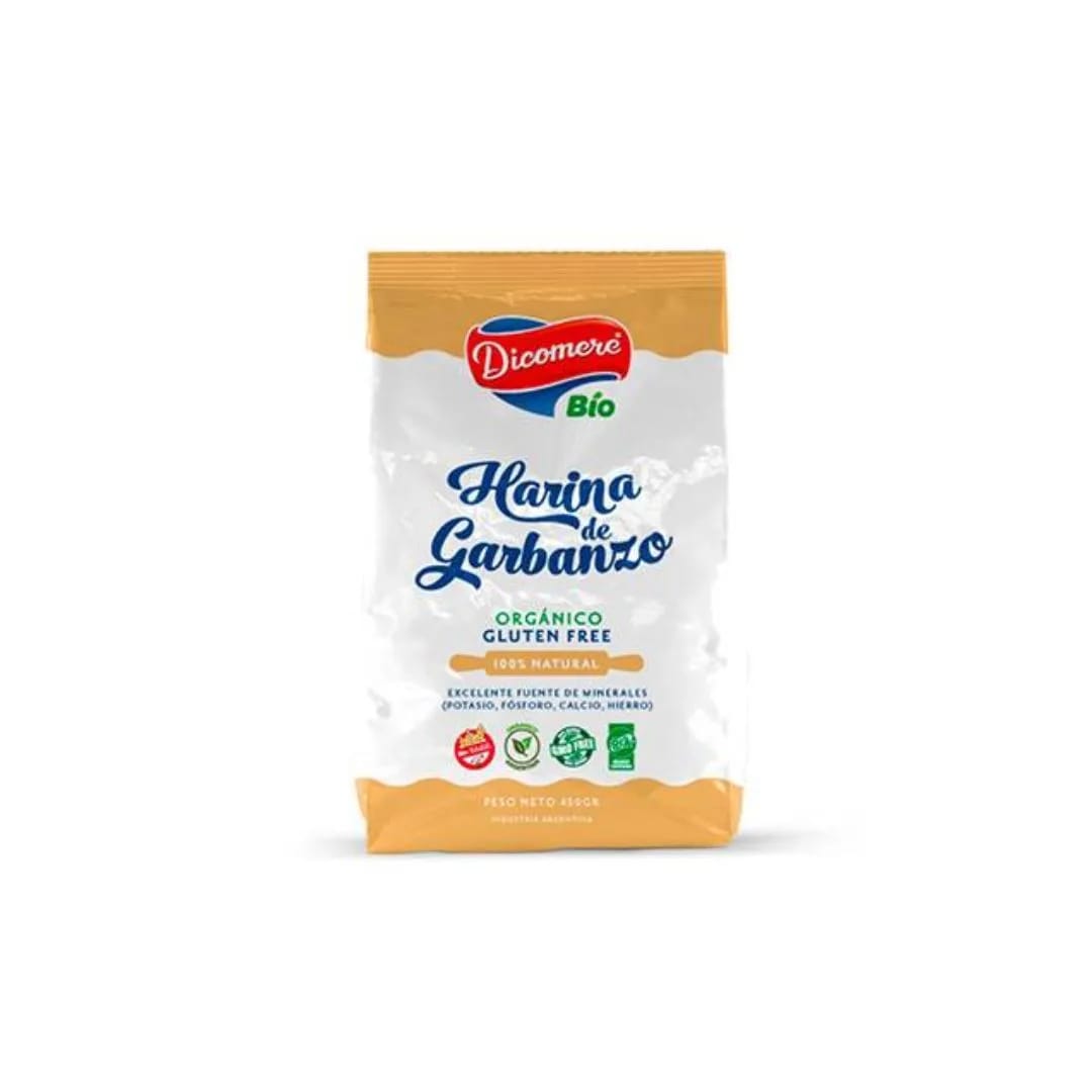 DICOMERE - Harina de Garbanzo Organico S/Tacc x 450Grs.