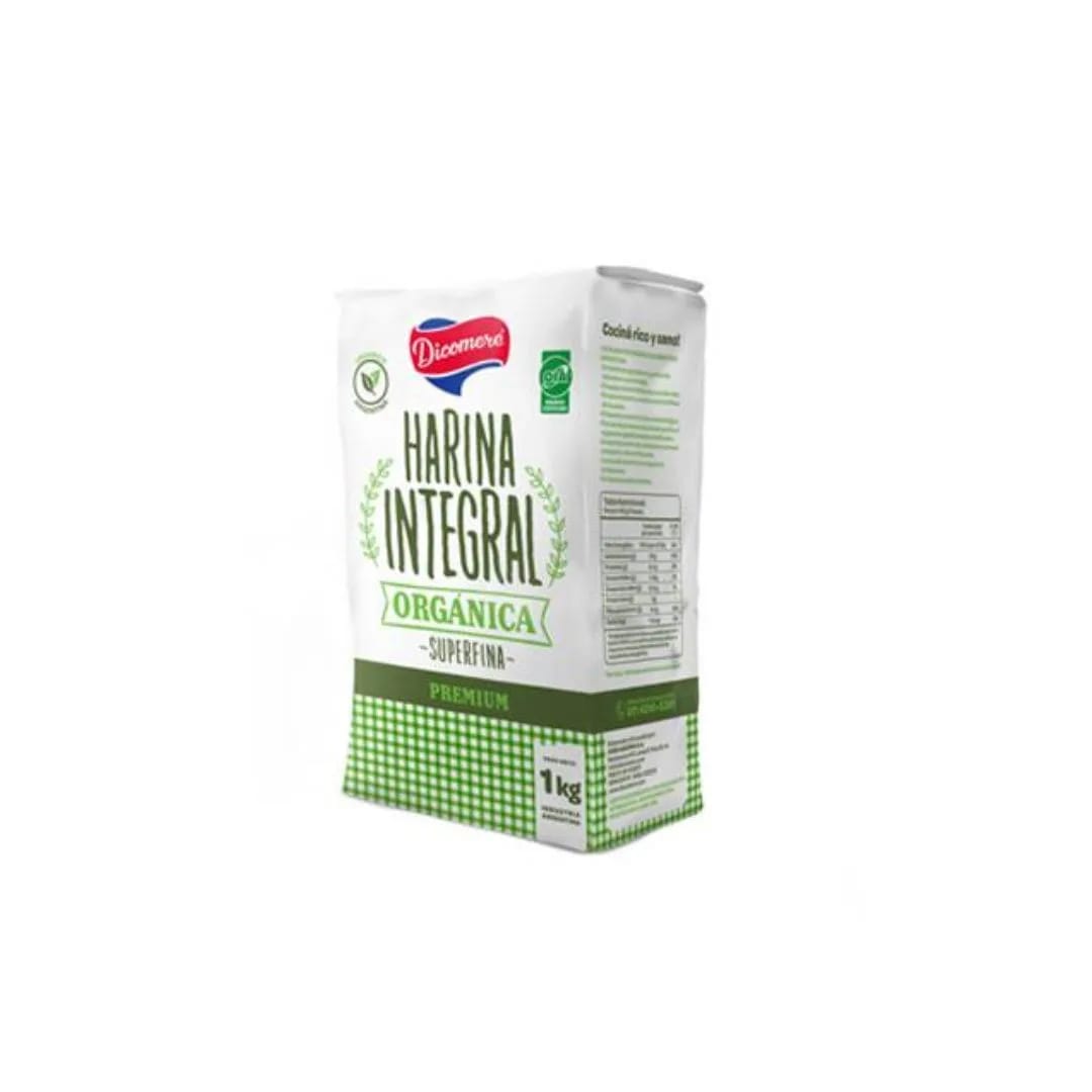 DICOMERE - Harina de Trigo Integral Organica x 1Kg.