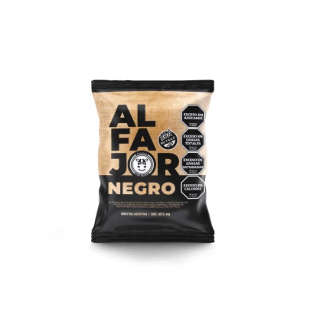 FELICES LAS VACAS - Alfajor NEGRO 60gr caja x 12u