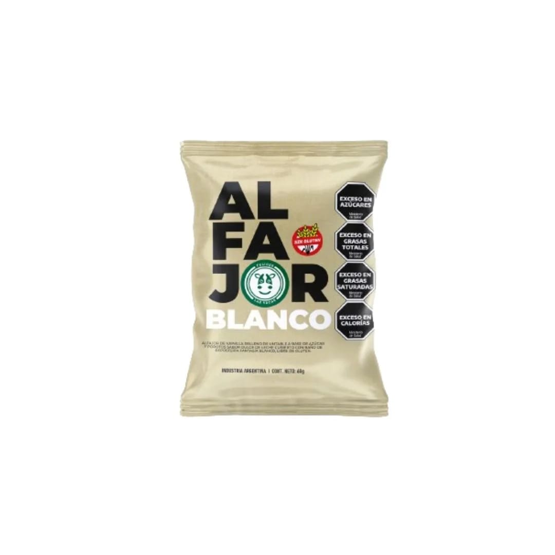 FELICES LAS VACAS - Alfajor Chocolate Blanco 60gr caja x 12u