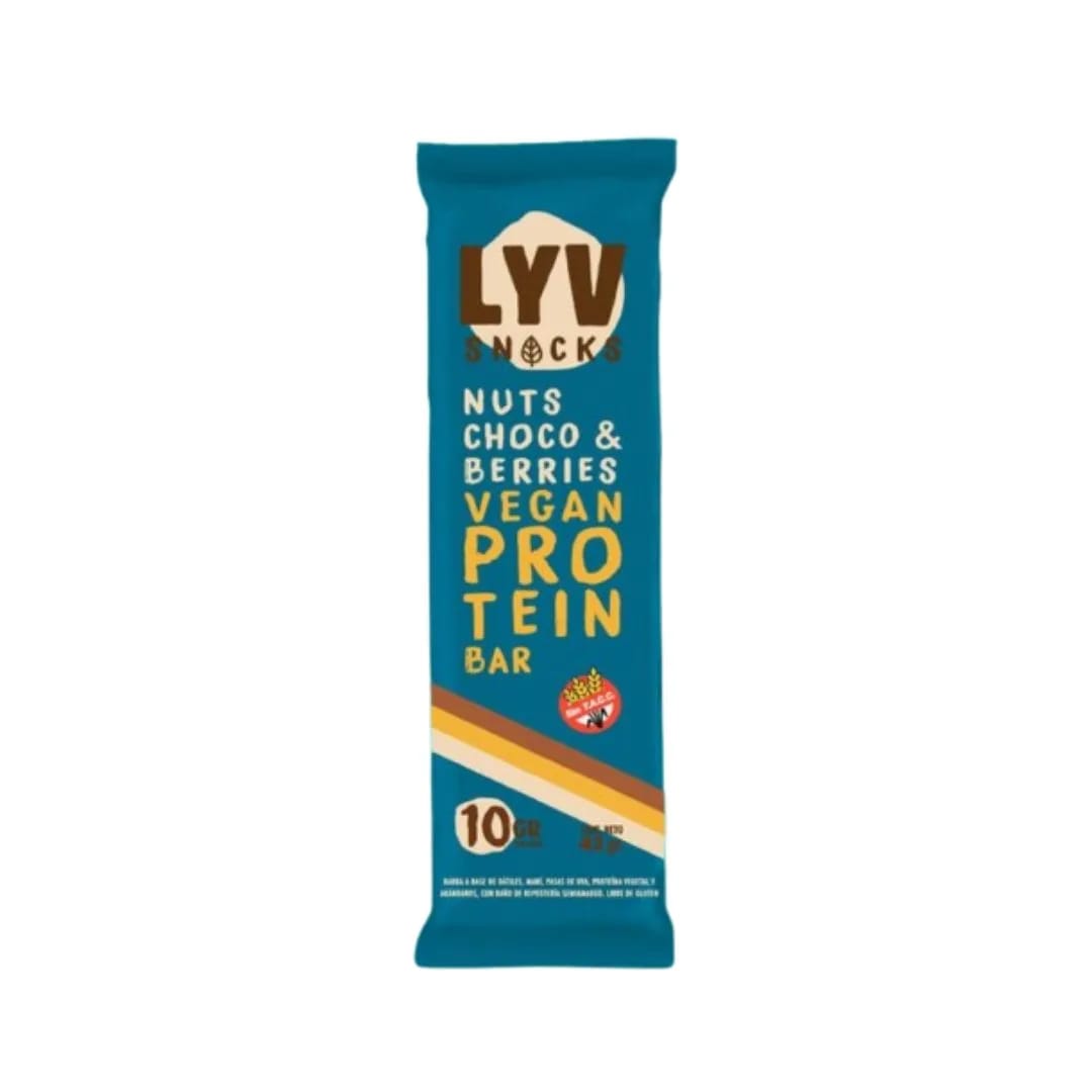 LYV - BARRA PROTEICA CHOCO&BERRIES 43gr x 12un