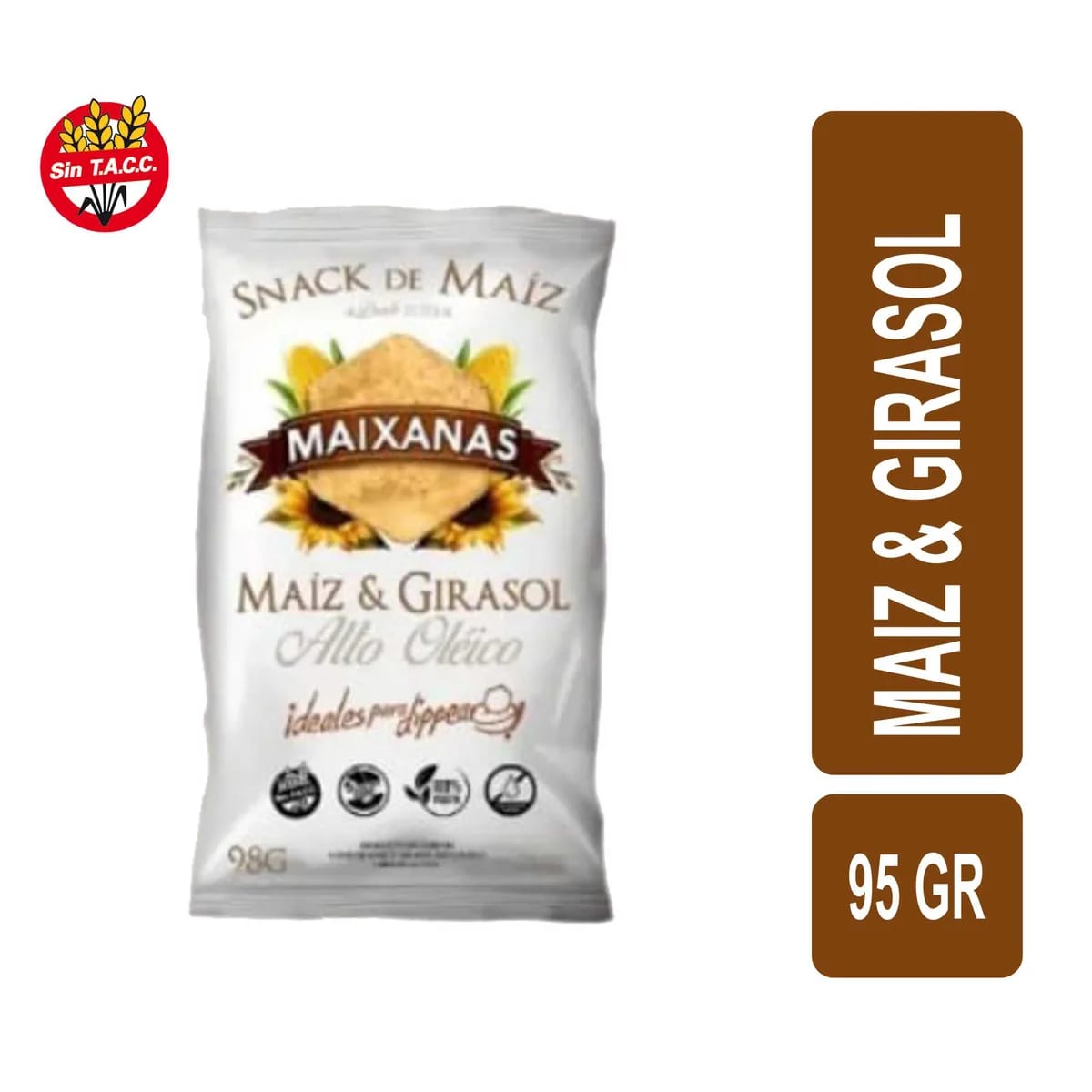 MAIXANAS - Snack Maiz & Girasol 98 grs
