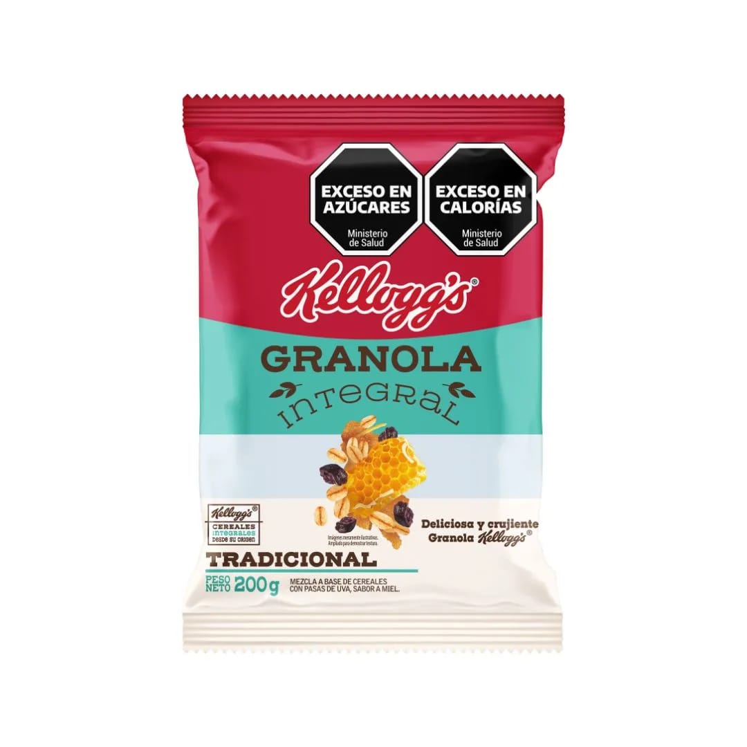 KELLOGS - Granola Tradicional c/pasas 200Grs.