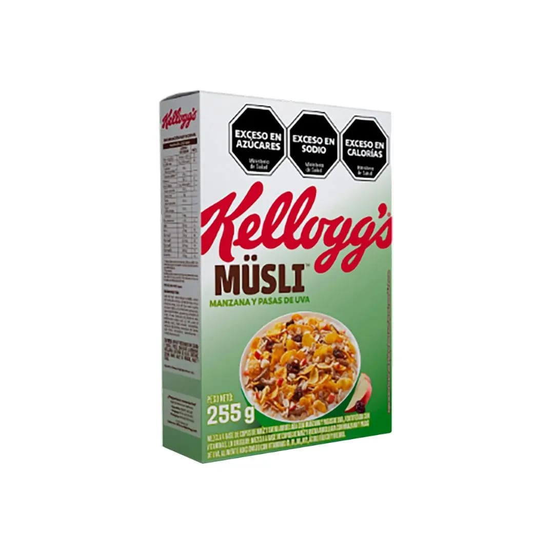KELLOGS - MÜSLI MANZANA Y PASAS 255g