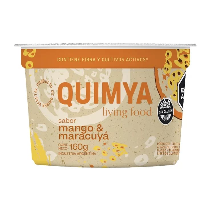 QUIMYA - Yogur Base Coco Mango Maracuyá 160 g 