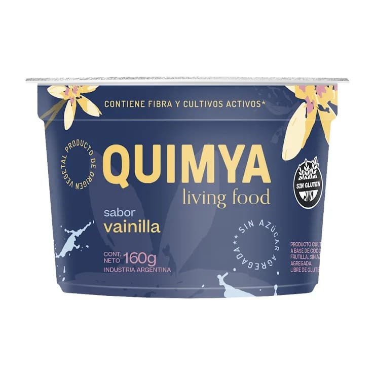 QUIMYA - Yogur Base Coco Vainilla Sin Azucar 160 g 