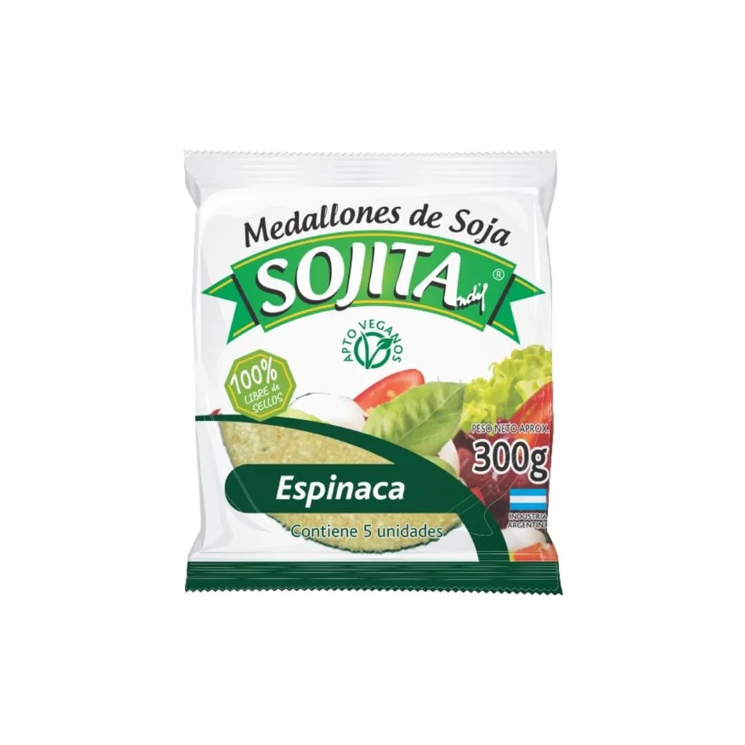 SOJITA - MEDALLONES de Soja VERDURAS 5un x 300grs.