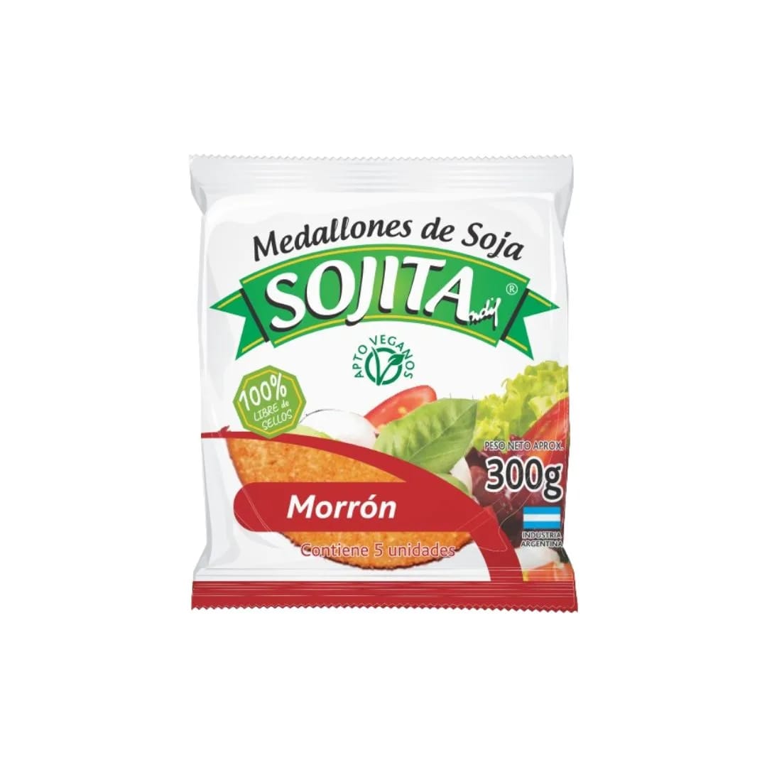 SOJITA - MEDALLONES de Soja MORRON 5un x 300grs.