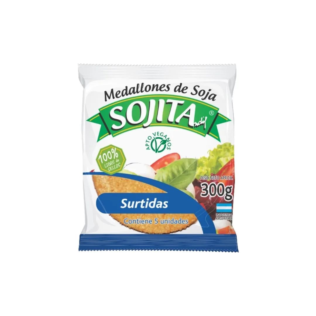 SOJITA - MEDALLONES de Soja SURTIDAS 5un x 300grs.