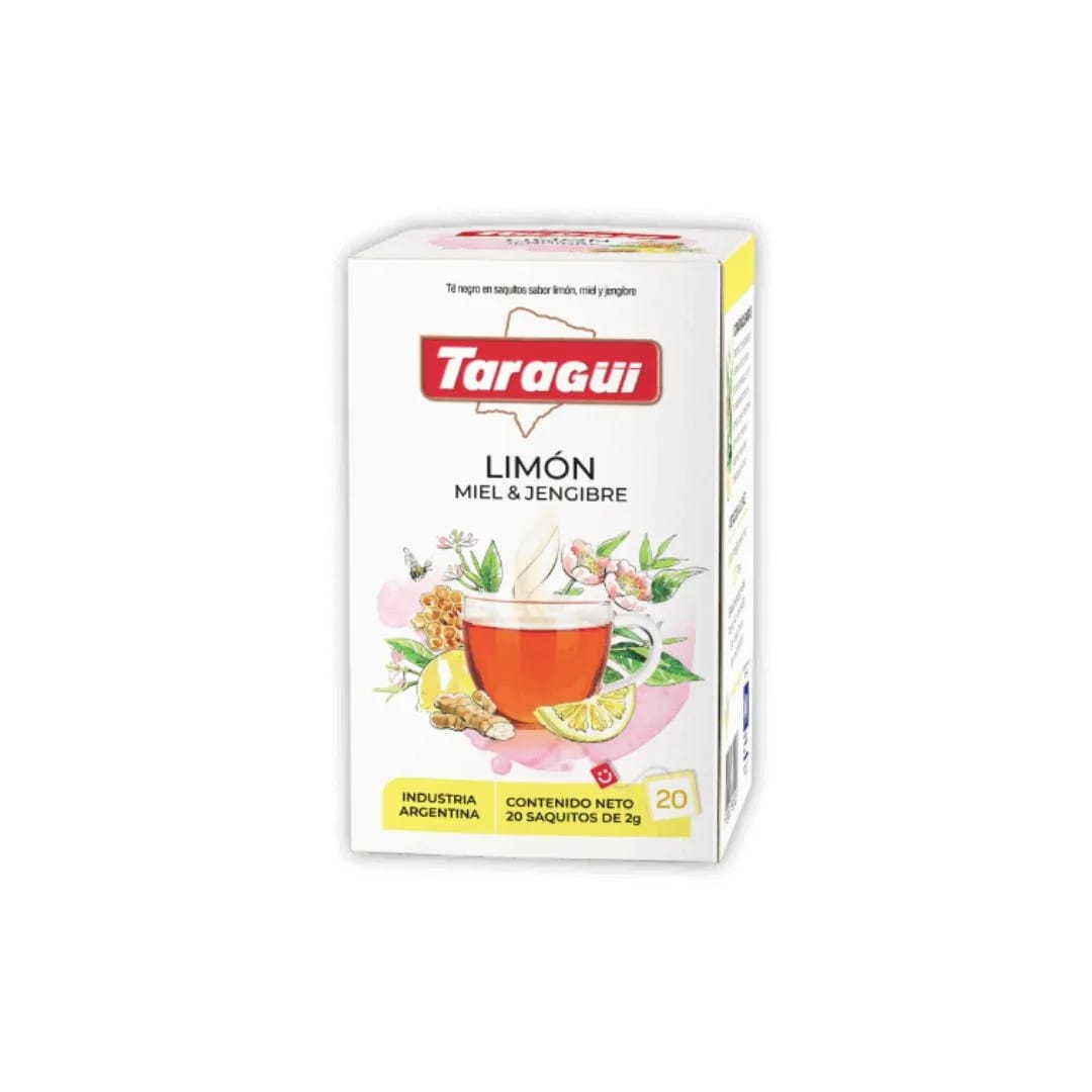 TARAGUI - Te Placeres Limon Miel y Jengibre x 20saq.