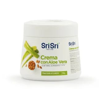 SRI SRI - Crema con Aloe Vera y Aceite de Almendras 150g