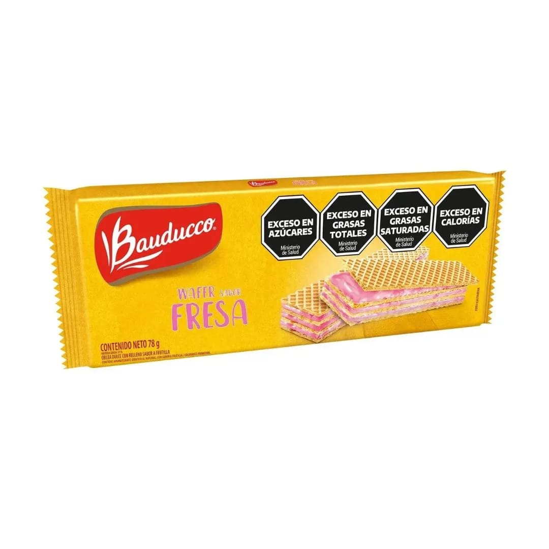 BAUDUCCO - Obleas Sabor Frutilla x 140Grs.
