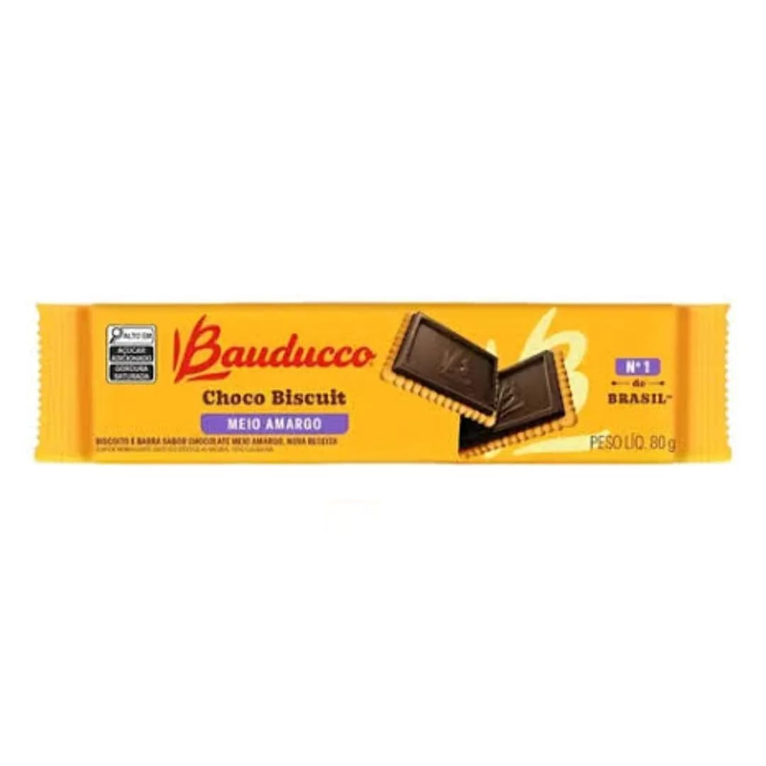 BAUDUCCO - Choco Biscuit c/Choc Semiamargo 80gr