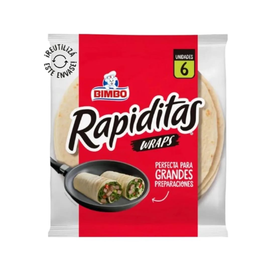 BIMBO - Rapiditas Wraps Clasicas 6un x 470gr.