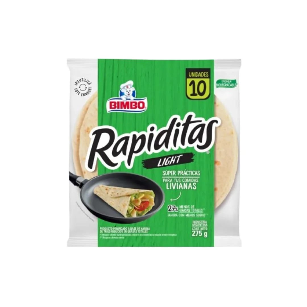 BIMBO - Rapiditas Light 8un x 220gr.