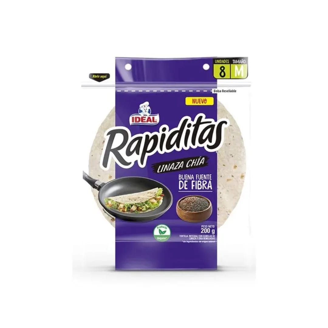 BIMBO - Rapiditas Chia y Lino 8un x220gr.
