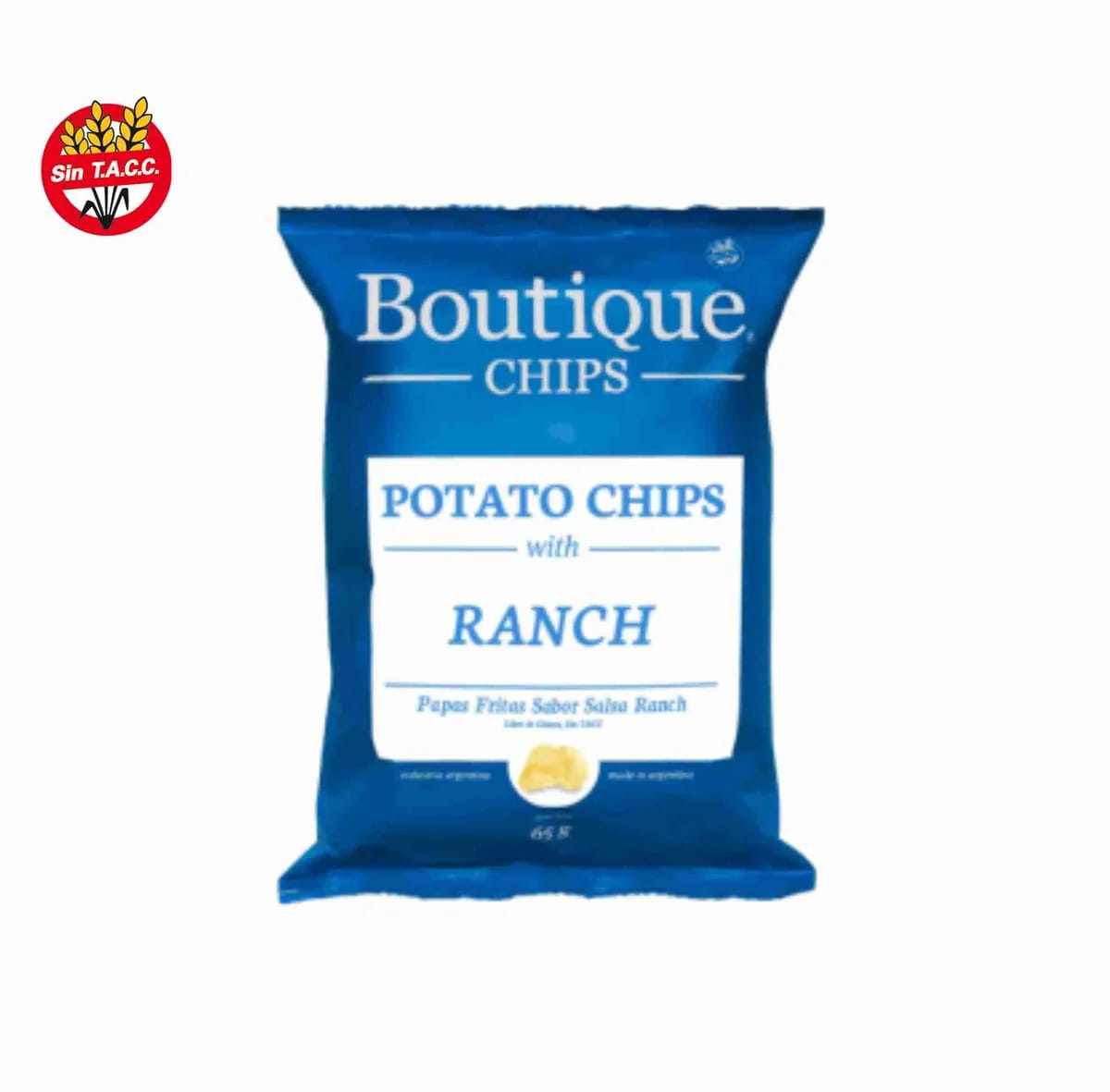 BOUTIQUE CHIPS - Papas sabor Ranch 65gr