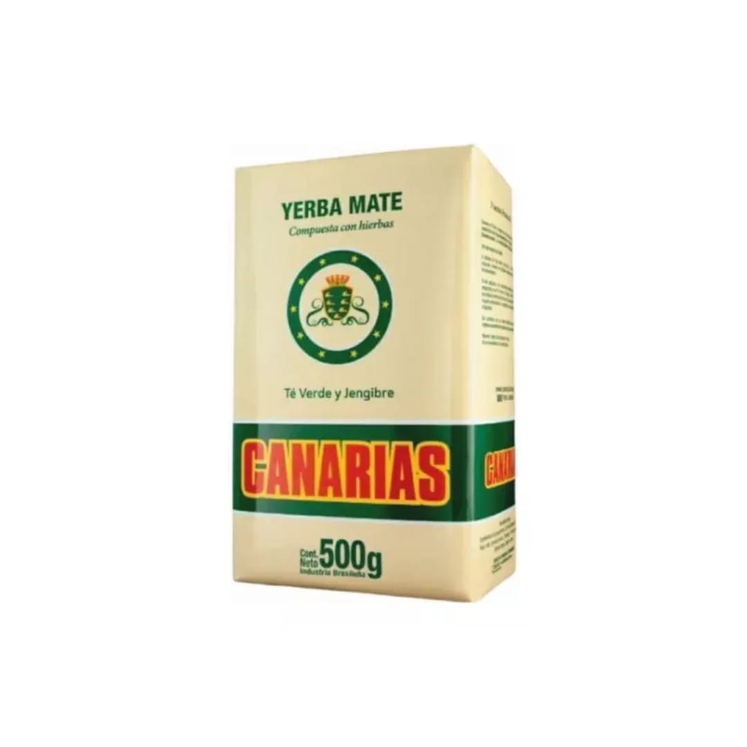 CANARIAS - Yerba mate con Te Verde y Jengibre 500gr