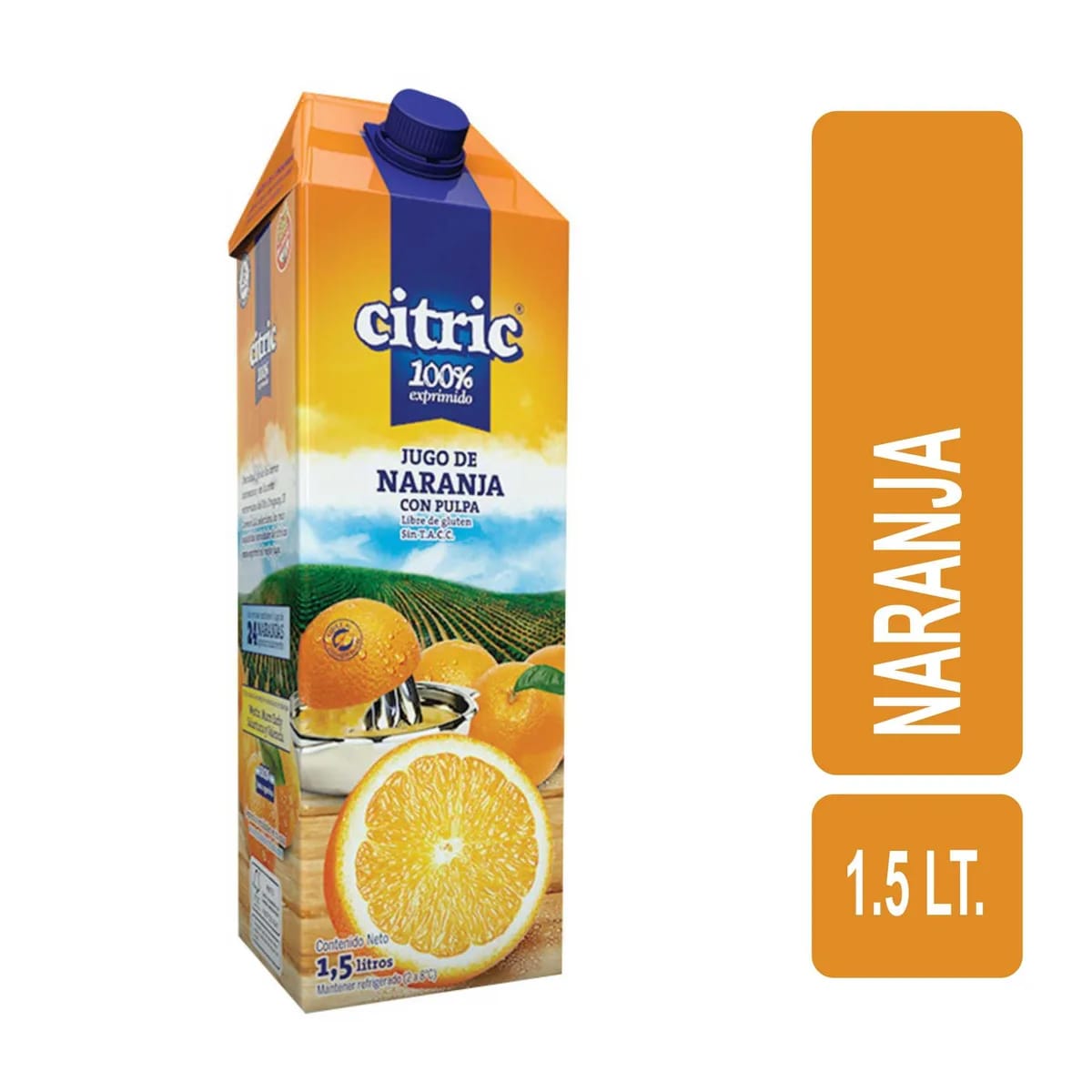 CITRIC - Jugo de Naranja con Pulpa 1,5 lt