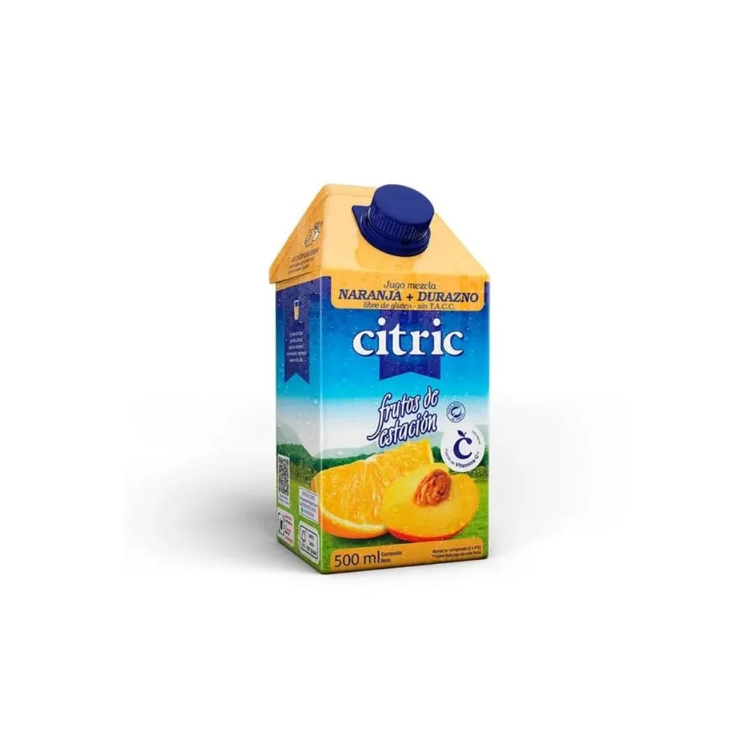 CITRIC - Jugo de Naranja y Durazno x 500ml