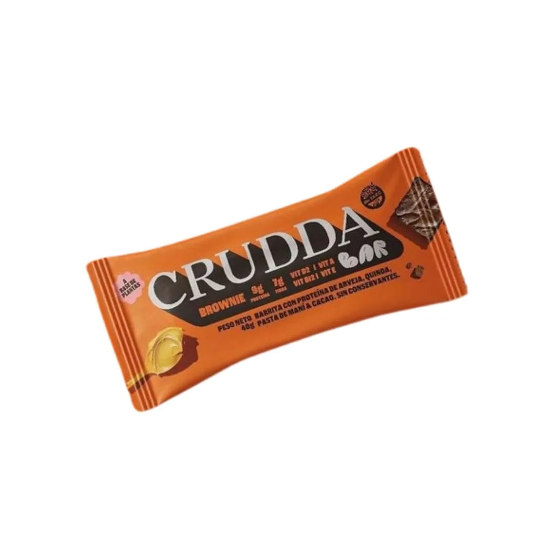CRUDDA - Barritas Sabor Brownie 10 unid x 40grs
