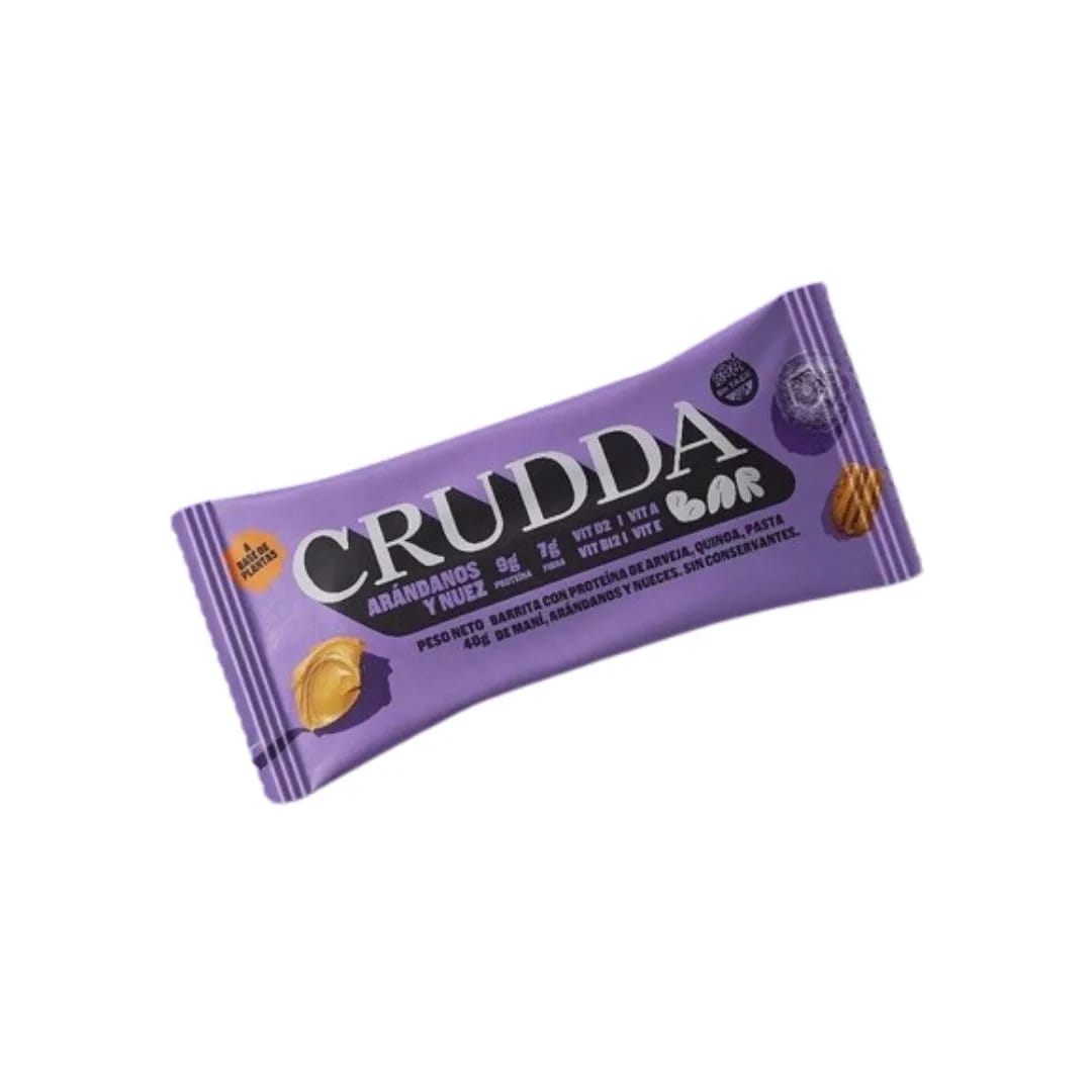 CRUDDA - Barritas Sabor arandanos y nuez 10 unid x 40 grs