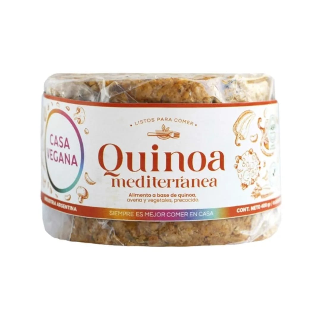 CASA VEGANA - Medallon Quinoa Mediterranea x 4u 480gr