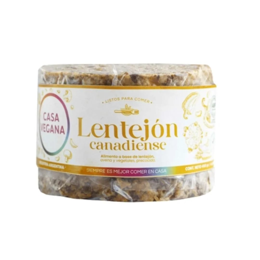 CASA VEGANA - Medallon Lentejon Canadiense x 4u 480gr
