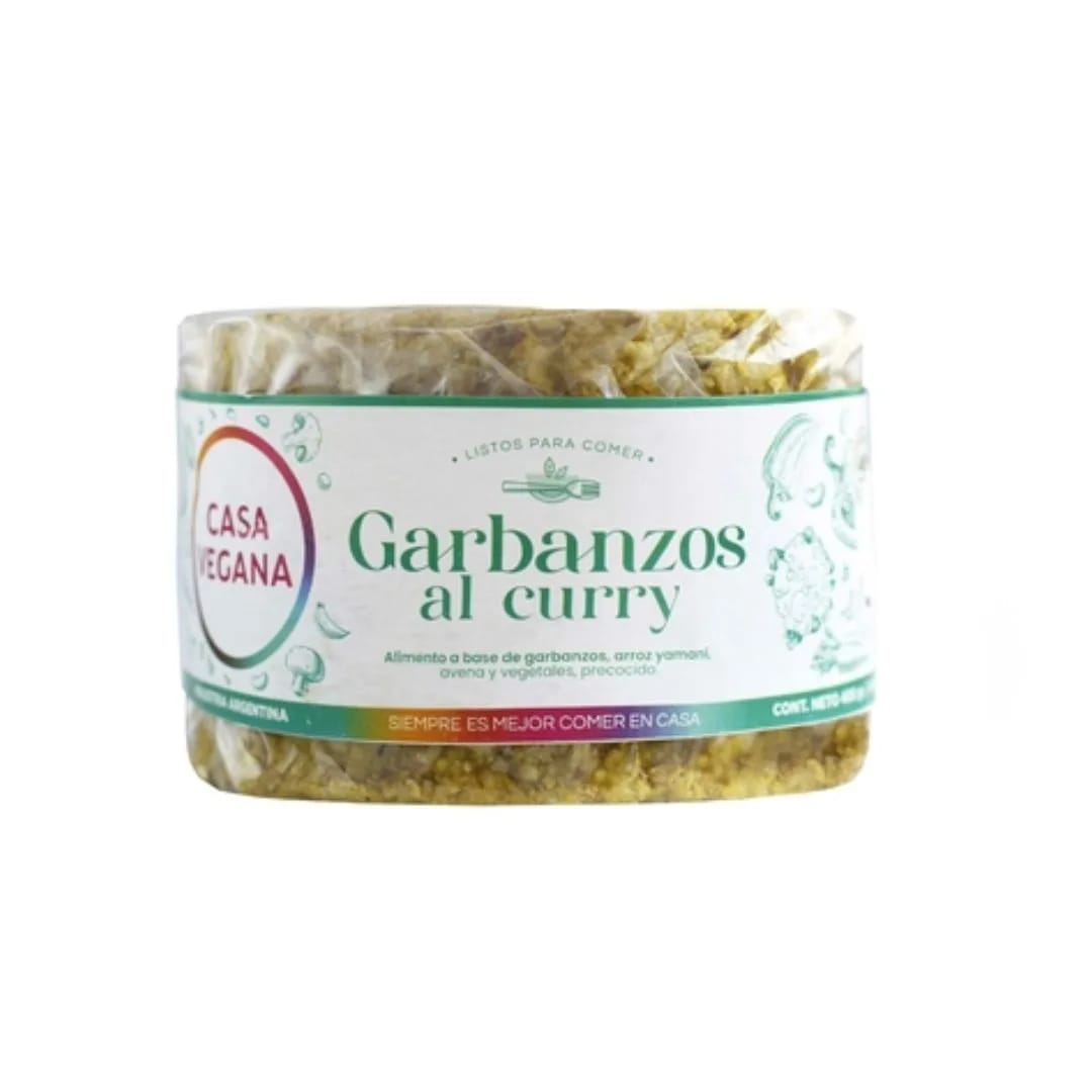 CASA VEGANA - Medallon de garbanzo al curry 4 unid x480Grs