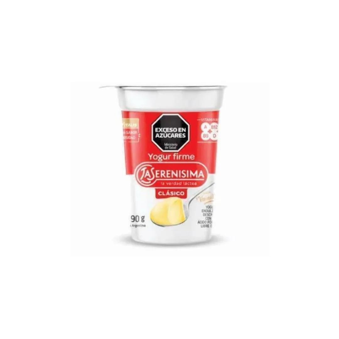 LA SERENISIMA - Yogur Entero Clasico Vainilla B12 190 gr.