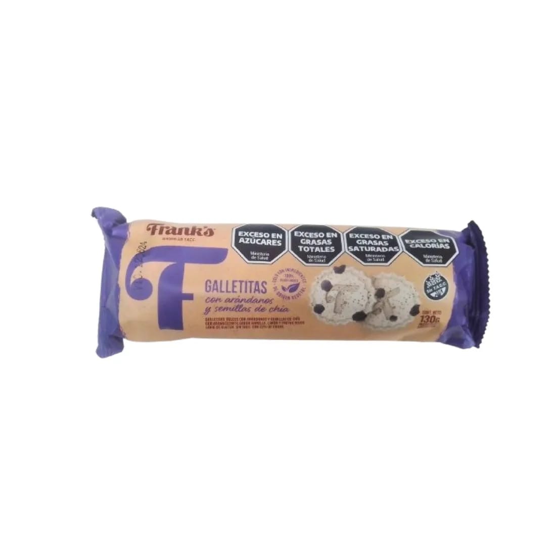 FRANKS - Galletitas de chia y arandanos 120 grs