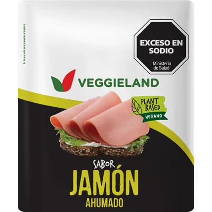 VEGGIELAND - Jamon ahumado vegano 900gr