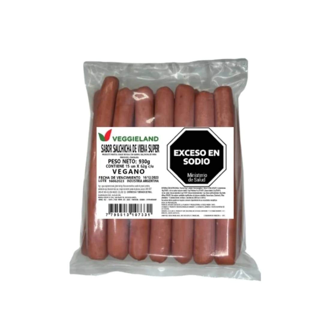 VEGGIELAND - Supersalchicha FS 21cm 72gr x 28u