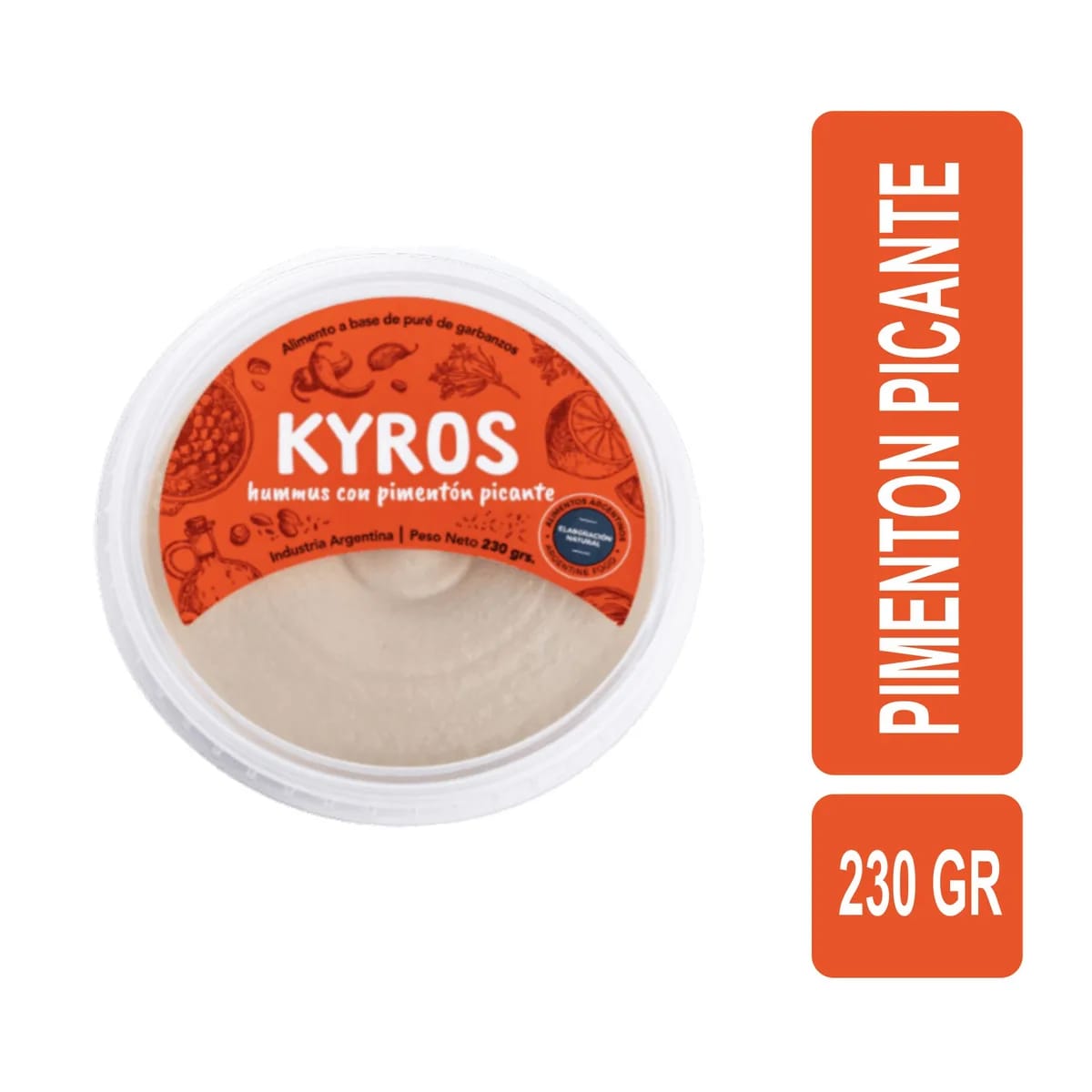 KYROS - Humus Pimentón picante 230g