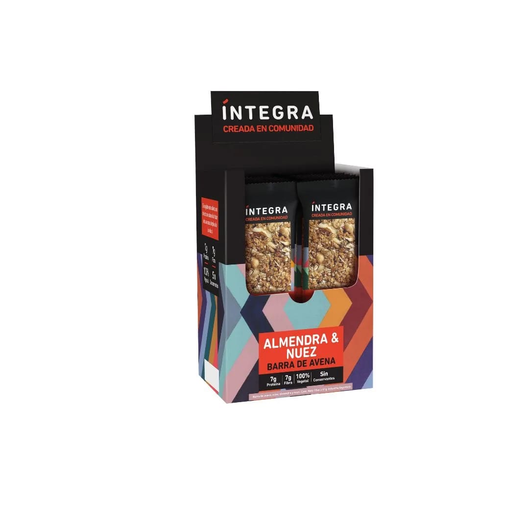 INTEGRA - BARRA Avena Almendra Nuez 42gr x 10u