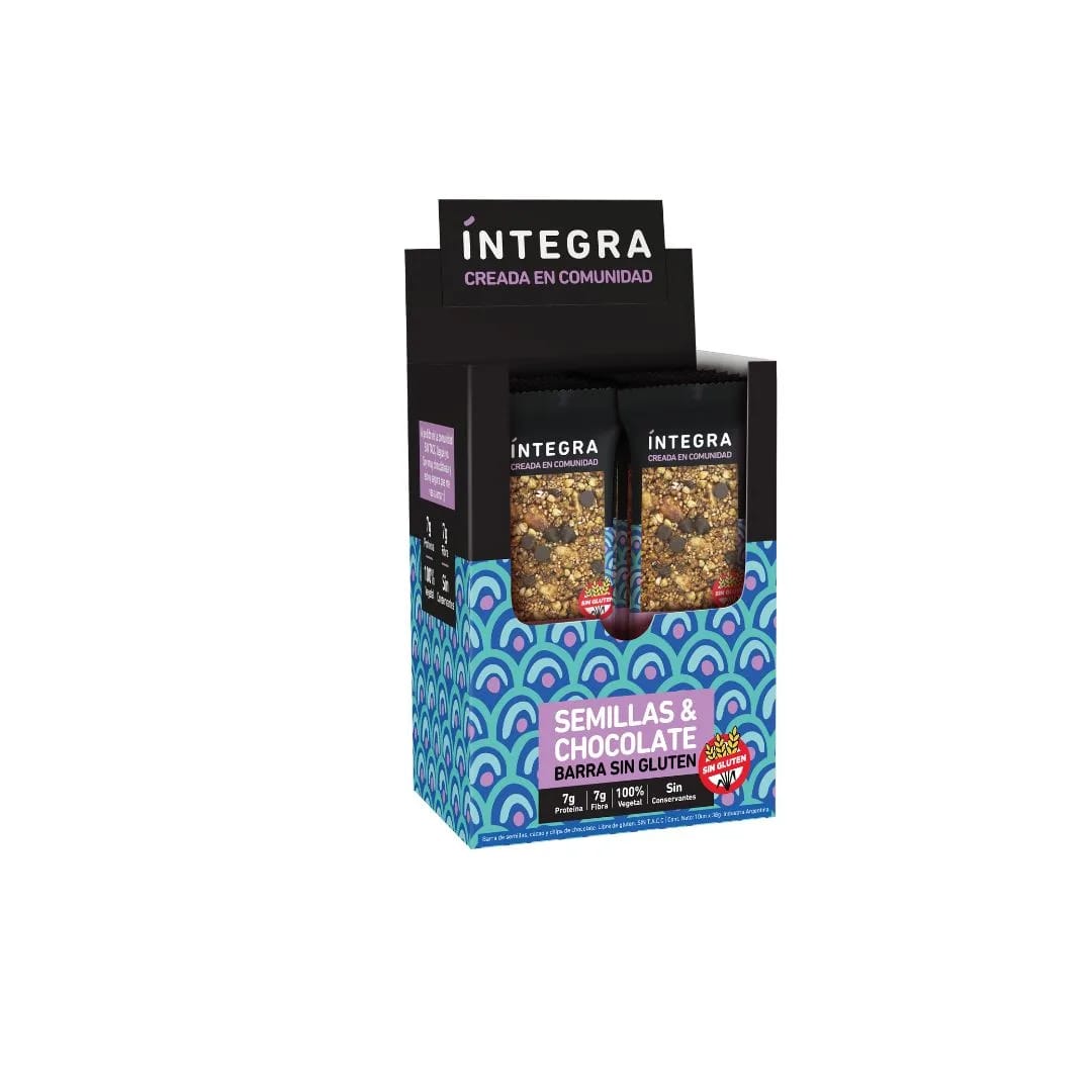 INTEGRA - BARRA Semillas Chocolate Sin Tacc 27gr x 10u