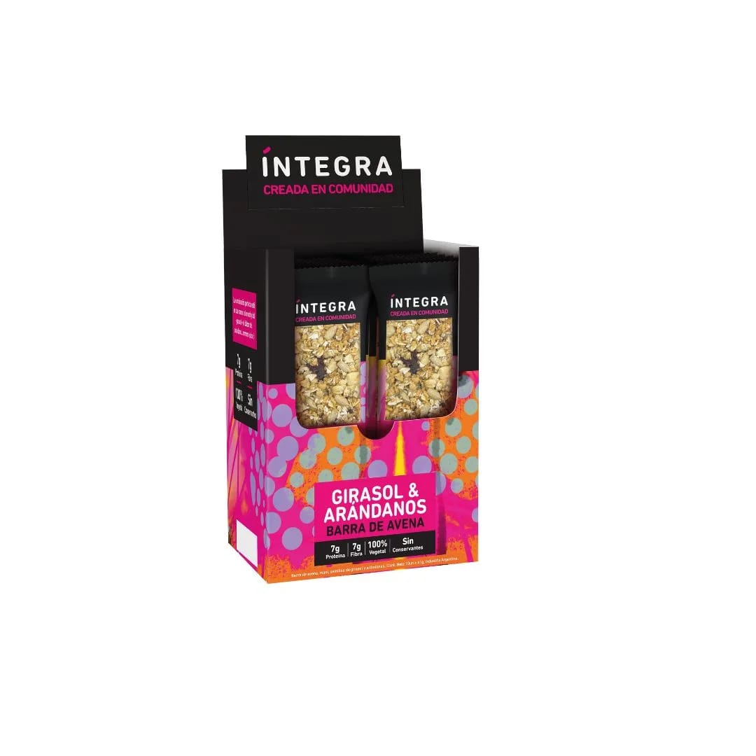 INTEGRA - BARRA Avena Girasol Arándanos 43gr x 10u
