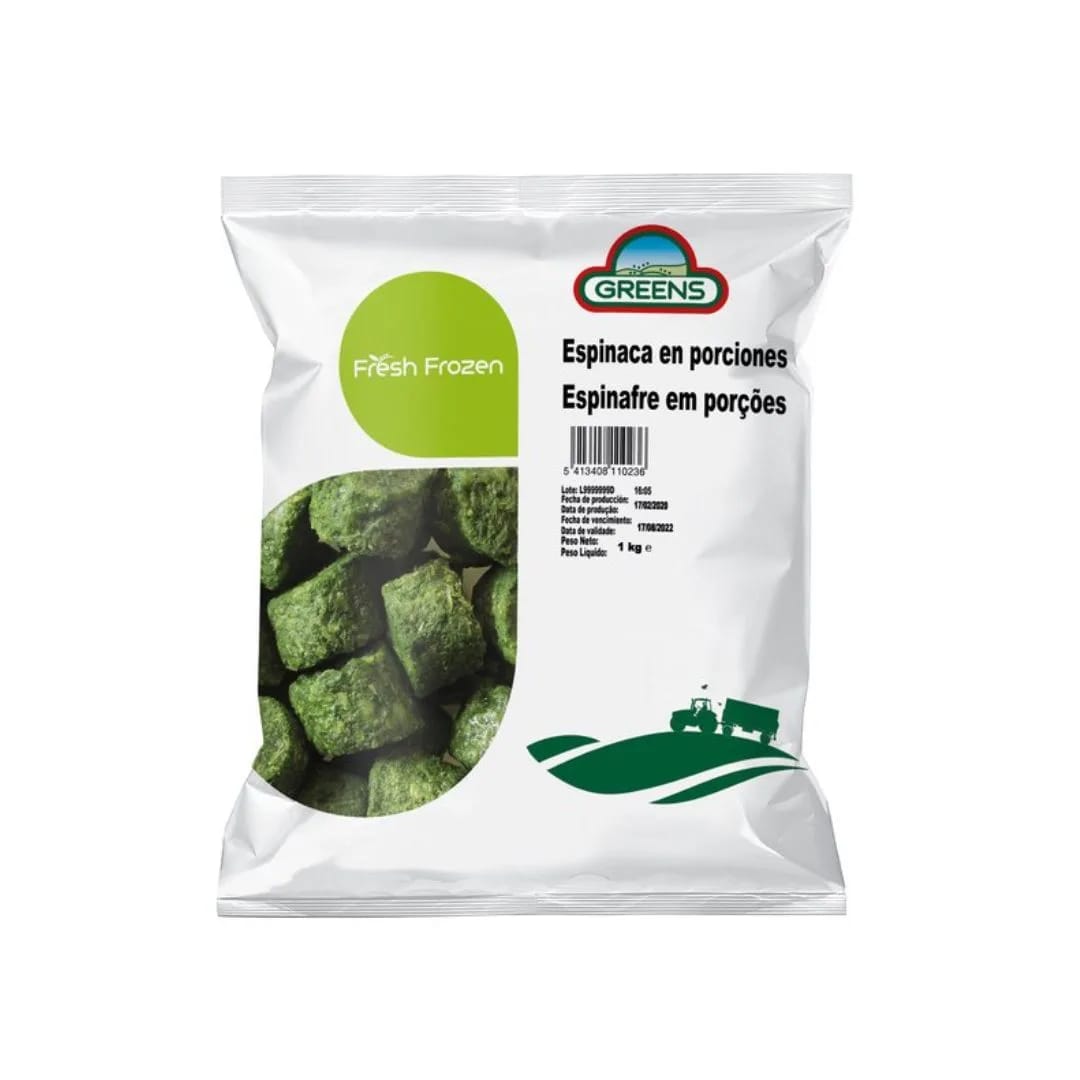 GREENS - Espinaca congelada FS 2.5Kgrs.