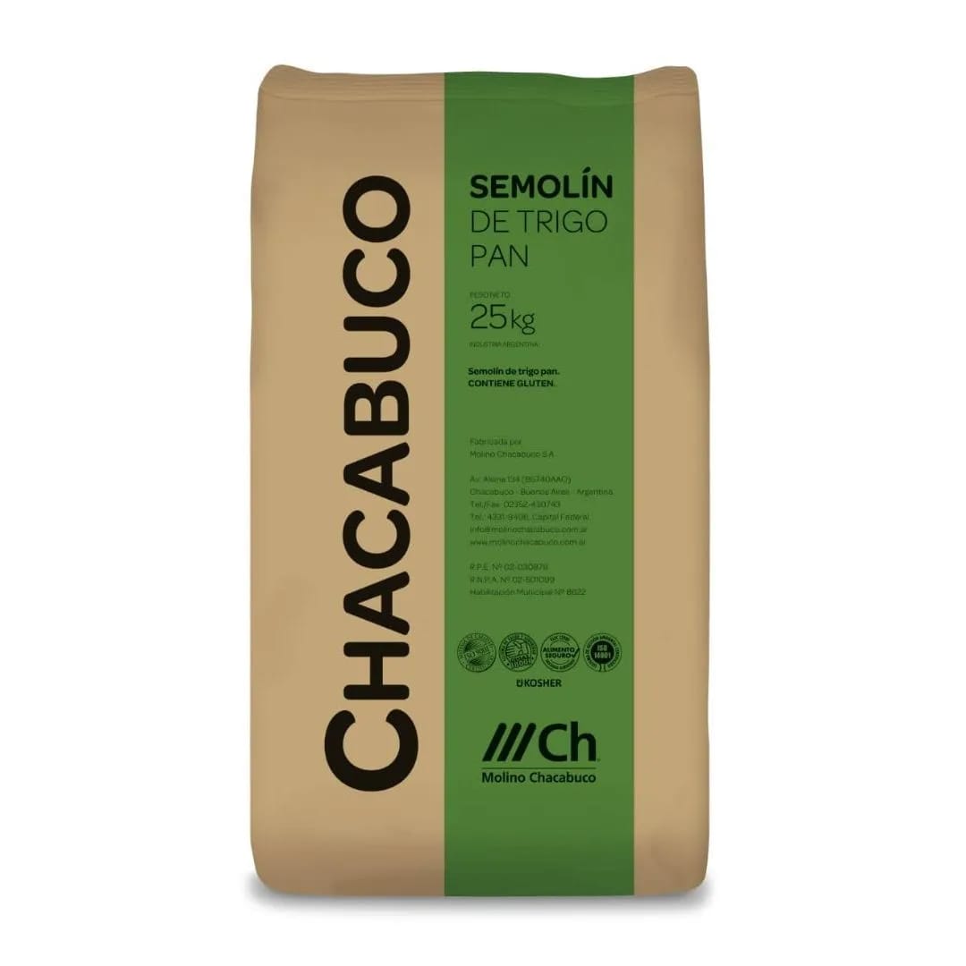 CHACABUCO - HARINA SEMOLIN 25kg (1125)