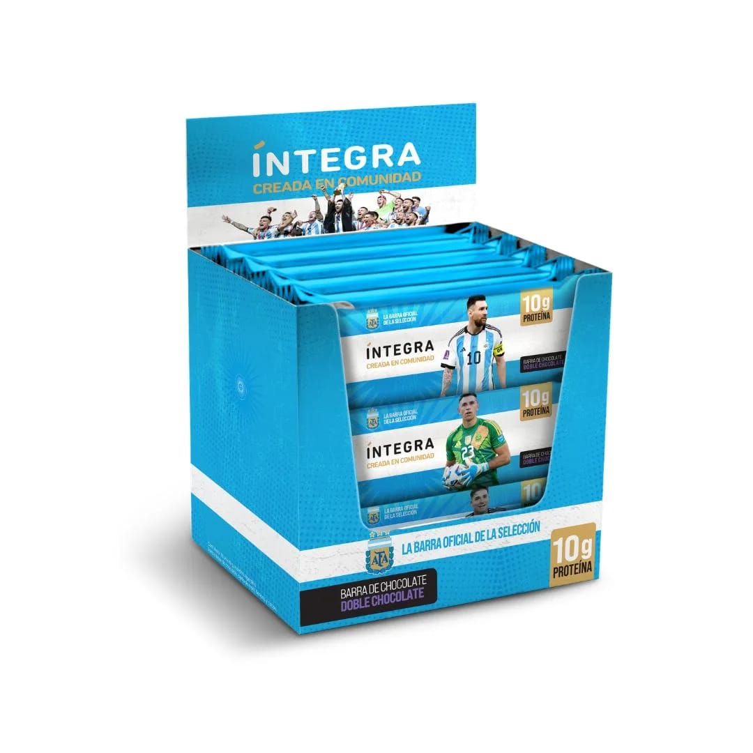 INTEGRA - BARRA Chocolate con DOBLE CHOCOLATE AFA 41gr x 10u