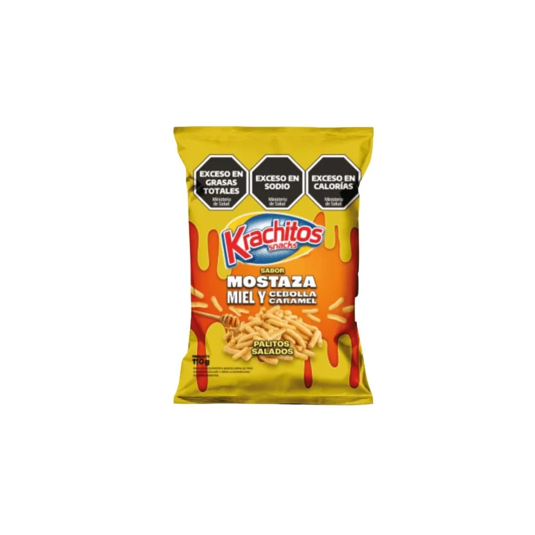 KRACHITOS - Palitos Mostaza Miel y Cebolla Caramel 110 gr