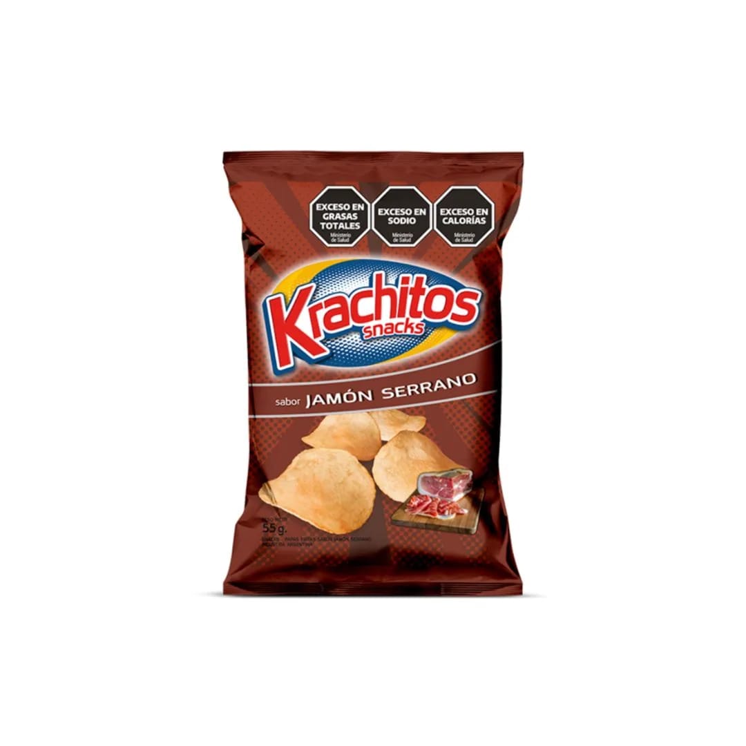 KRACHITOS - Papas Fritas JAMON 330 gr