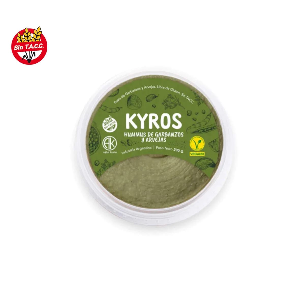 KYROS - Hummus de Garbanzos y Arvejas S/Tac